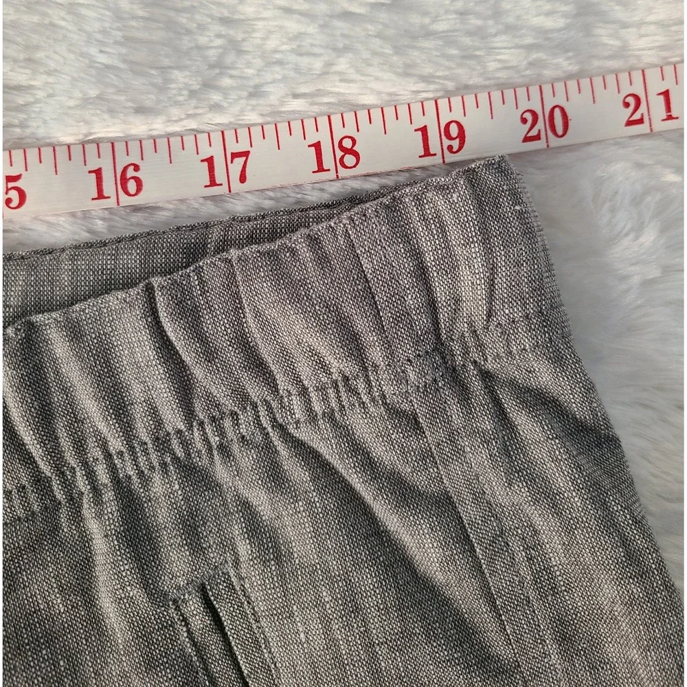 Tasso Elba Island Mens Gray Linen Blend Drawstring Pants XL S/61583 SP17
